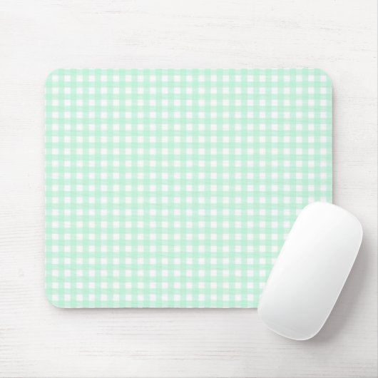 F & L Green Gingham Mousepad (Mit Mouse)