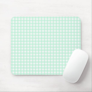 F & L Green Gingham Mousepad