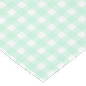 F & L Green Gingham Tischdecke (Schrägansicht)