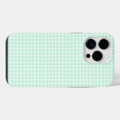F & L Grün Gingham iPhone Hülle (Rückseite (Horizontal))