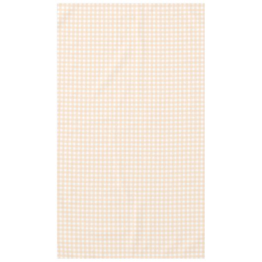 F & L Light Tan Gingham Tischdecke (Vorderseite)