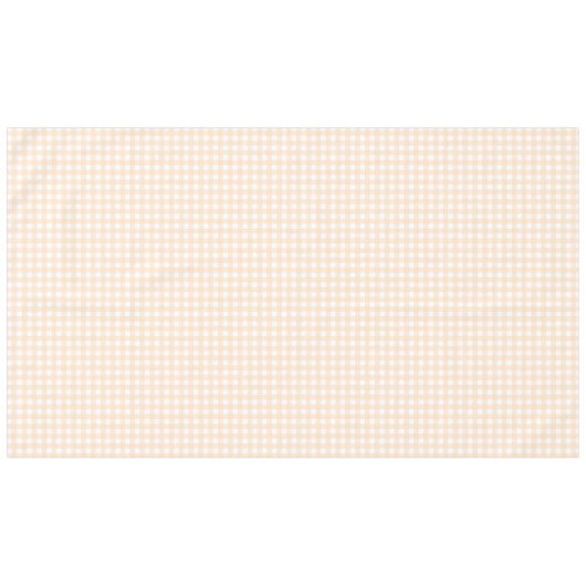 F & L Light Tan Gingham Tischdecke (Vorderseite (Horizontal))