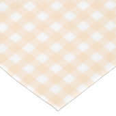 F & L Light Tan Gingham Tischdecke (Schrägansicht)
