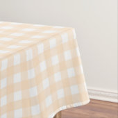 F & L Light Tan Gingham Tischdecke (Beispiel)