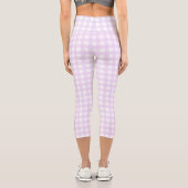 F & L Lila Gingham Capri Leggings (Rückseite)