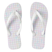 F & L Multicolor Gingham Badesandalen (Fußbett)