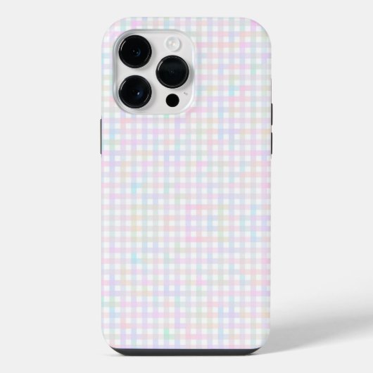 F & L Multicolor Gingham iPhone Hülle (Rückseite)