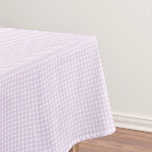 F & L Pastel Lila Gingham Tischdecke (Beispiel)
