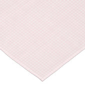 F & L Pastel Pink Gingham Tischdecke (Schrägansicht)