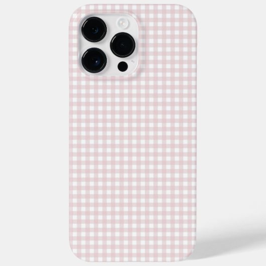 F & L Peach Gingham Case-Mate iPhone Hülle (Rückseite)