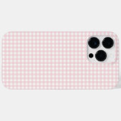 F & L Peach Gingham Case-Mate iPhone Hülle (Rückseite (Horizontal))