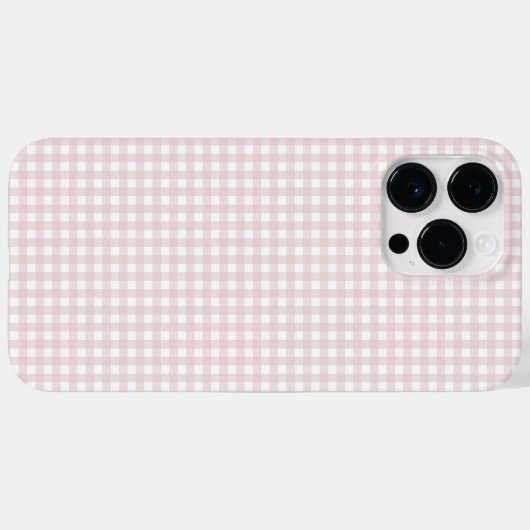 F & L Peach Gingham Case-Mate iPhone Hülle (Rückseite (Horizontal))