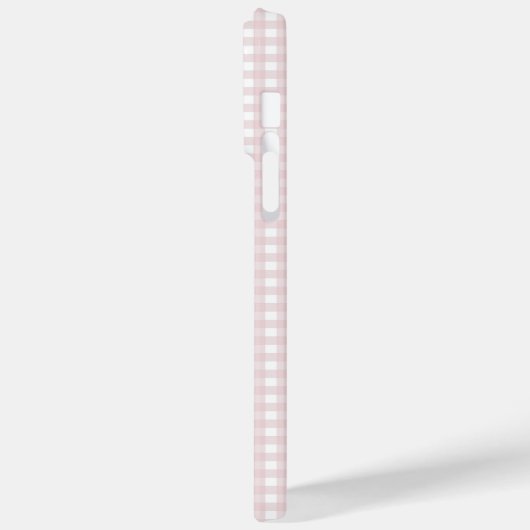 F & L Peach Gingham Case-Mate iPhone Hülle (Rückseite / Links)