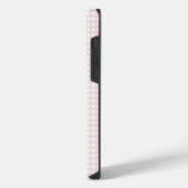F & L Peach Gingham iPhone Hülle (Linke Seite)
