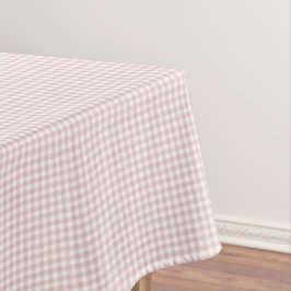 F & L Peach Gingham Tischdecke