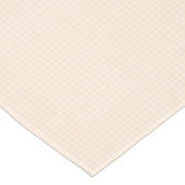 F & L Peach Gingham Tischdecke (Schrägansicht)