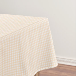 F & L Peach Gingham Tischdecke