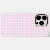 F & L Pink Gingham Case-Mate iPhone Hülle (Rückseite (Horizontal))
