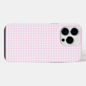 F & L Pink Gingham iPhone Hülle (Rückseite (Horizontal))