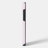 F & L Pink Gingham iPhone Hülle (Linke Seite)