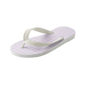 F & L Pink Gingham Kinderbadesandalen (Schrägansicht)