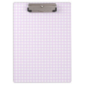 F & L Pink Gingham Klemmbrett (Vorderseite)