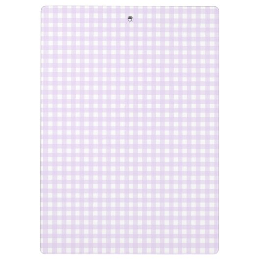 F & L Pink Gingham Klemmbrett (Rückseite)