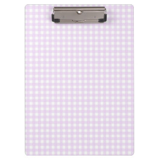 F & L Pink Gingham Klemmbrett