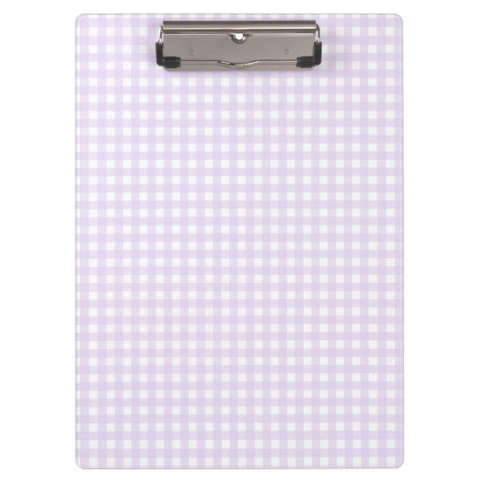F & L Pink Gingham Klemmbrett (Vorderseite)