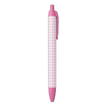 F & L Pink Gingham Pen