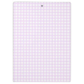 F & L Rosa Gingham Klemmbrett (Rückseite)