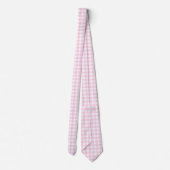 F & L Rosa Gingham Krawatte (Rückseite)