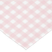 F & L Tan Gingham Tischdecke (Schrägansicht)