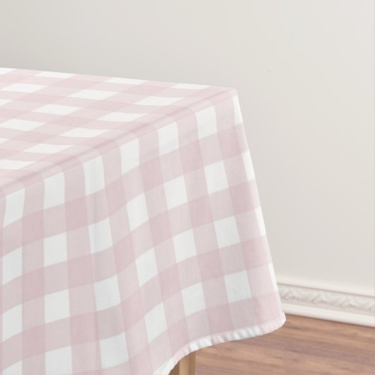 F & L Tan Gingham Tischdecke (Beispiel)