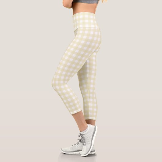 F & L Yellow Gingham Capri Leggings (Links)