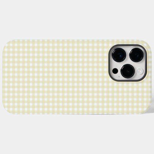 F & L Yellow Gingham Case-Mate iPhone Hülle (Rückseite (Horizontal))