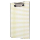 F & L Yellow Gingham Klemmbrett (Links)