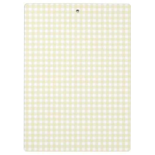 F & L Yellow Gingham Klemmbrett (Rückseite)