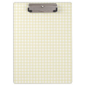 F & L Yellow Gingham Klemmbrett (Vorderseite)