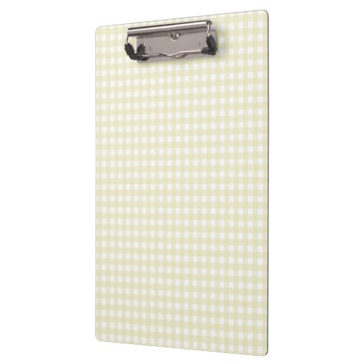 F & L Yellow Gingham Klemmbrett (Links)