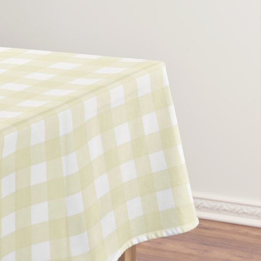 F & L Yellow Gingham Tischdecke (Beispiel)