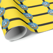 F lag in Wellington City, Neuseeland Magnet Geschenkpapier (Rolleneckpunkt)