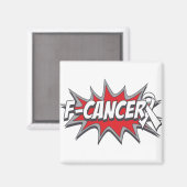 F-Lungenkrebs Magnet (Vorderseite/Rückseite)