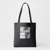 F*Mom Established Schrift Schwarz 3 Foto Geschenk Tasche (Vorderseite)