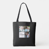 F*Mom Established Schrift Schwarz 3 Foto Geschenk Tasche (Rückseite)