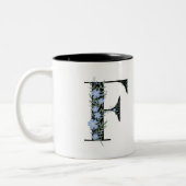 F Monogram Classic Black and White Zweifarbige Tasse (Links)