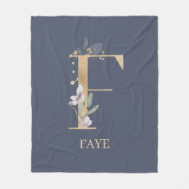 F Monogram Personalisiert Fleece Blanket