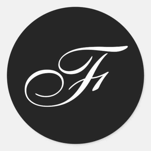 F Monogram Stickers (Vorderseite)