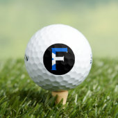 F Monogram überlagert sich auf der schottischen Fl Golfball (Insitu T-Shirt)