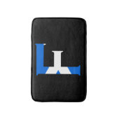 F Monogram überlagert sich auf schottischer Flagge Badematte (Vorderseite Vertikal)